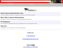 Tablet Screenshot of administration.academickeys.com