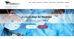 Desktop Screenshot of medicine.academickeys.com