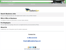 Tablet Screenshot of business.academickeys.com