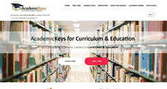 Desktop Screenshot of education.academickeys.com